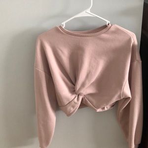 a cropped sweatshirt from h&m